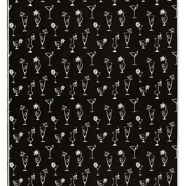 Covington Outdoor Five O'Clock Somewhere Ivory/Ebony 56" Fabric 3 Covington Outdoor Five O'Clock Somewhere Ivory/Ebony 56" Fabric - Image 3