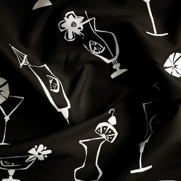 Covington Outdoor Five O'Clock Somewhere Ivory/Ebony 56" Fabric 5 Covington Outdoor Five O'Clock Somewhere Ivory/Ebony 56" Fabric - Image 5