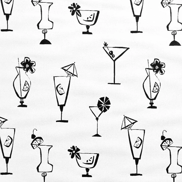 Covington Outdoor Five O'Clock Somewhere Ivory/Ebony 56" Fabric 6 Covington Outdoor Five O'Clock Somewhere Ivory/Ebony 56" Fabric - Image 6