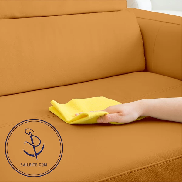 EverSoft™ Indoor/Outdoor Butterscotch 54" Vinyl Fabric 4 EverSoft™ Indoor/Outdoor Butterscotch 54" Vinyl Fabric - Image 4