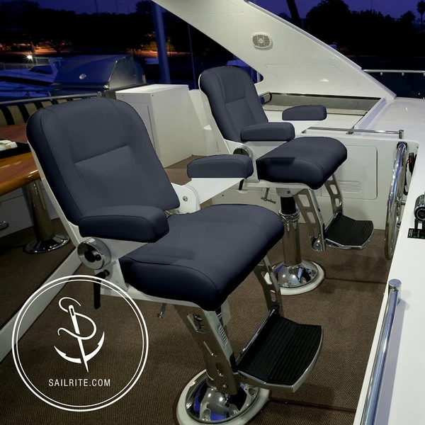 EverSoft™ Indoor/Outdoor Navy 54" Vinyl Fabric 6 EverSoft™ Indoor/Outdoor Navy 54" Vinyl Fabric - Image 6