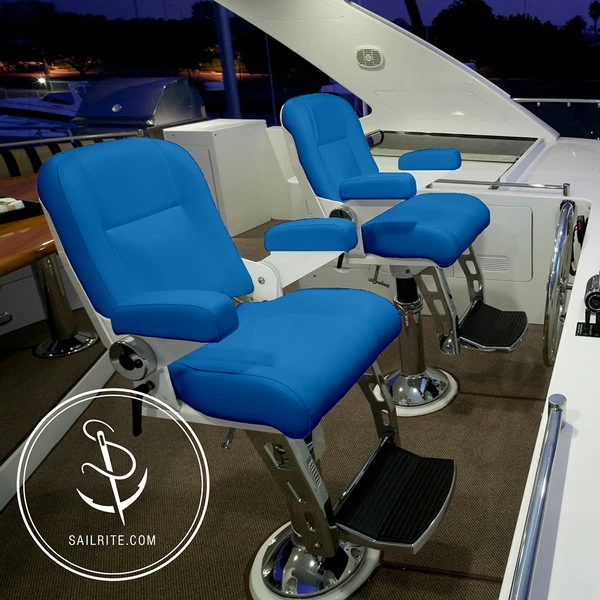 EverSoft™ Indoor/Outdoor Pacific Blue 54" Vinyl Fabric 6 EverSoft™ Indoor/Outdoor Pacific Blue 54" Vinyl Fabric - Image 6