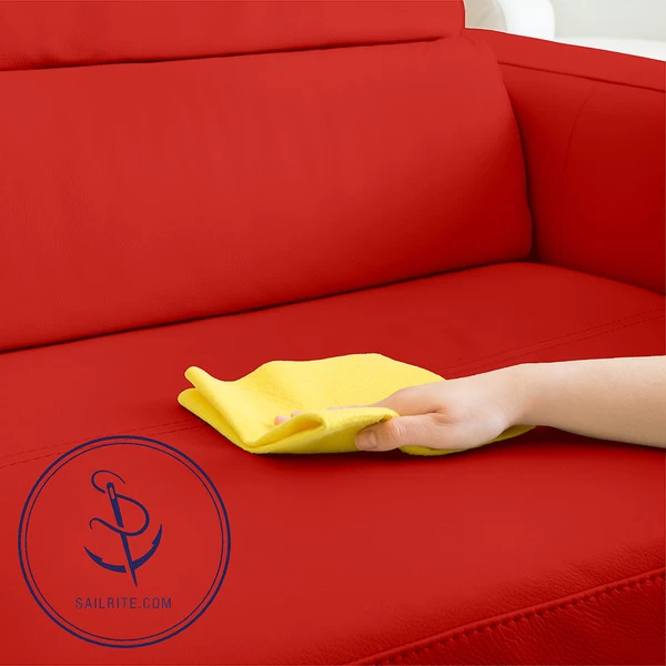 EverSoft™ Indoor/Outdoor Red 54" Vinyl Fabric 4 EverSoft™ Indoor/Outdoor Red 54" Vinyl Fabric - Image 4