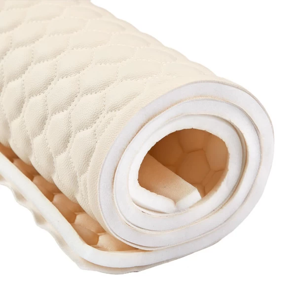 EverSoft™ Off White Hexagon Stitched Foam Backed Vinyl 1 EverSoft™ Off White Hexagon Stitched Foam Backed Vinyl