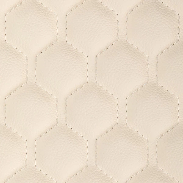 EverSoft™ Off White Hexagon Stitched Foam Backed Vinyl 2 EverSoft™ Off White Hexagon Stitched Foam Backed Vinyl - Image 2