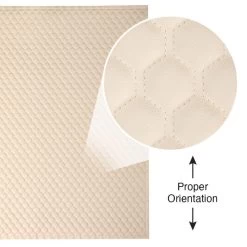 EverSoft™ Off White Hexagon Stitched Foam Backed Vinyl 11 EverSoft™ Off White Hexagon Stitched Foam Backed Vinyl -Textile Store EverSoft Off White Hexagon Stitched Foam Backed Vinyl 6