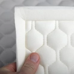 EverSoft™ Silver Hexagon Stitched Foam Backed Vinyl -Textile Store EverSoft Silver Hexagon Stitched Foam Backed Vinyl 4