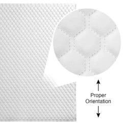EverSoft™ White Hexagon Stitched Foam Backed Vinyl -Textile Store EverSoft White Hexagon Stitched Foam Backed Vinyl 6
