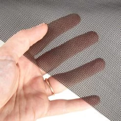 Fiberglass Mesh Charcoal 60" Fabric -Textile Store Fiberglass Mesh 60 Charcoal No See Um 5