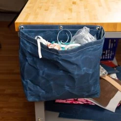 DuraWax™ Heavy Waxed Canvas Cotton Duck 12 Oz. Blue 57" Fabric 7 DuraWax™ Heavy Waxed Canvas Cotton Duck 12 Oz. Blue 57" Fabric -Textile Store Heavy Waxed Canvas Cotton Duck 12 oz Blue 57 Fabric 4