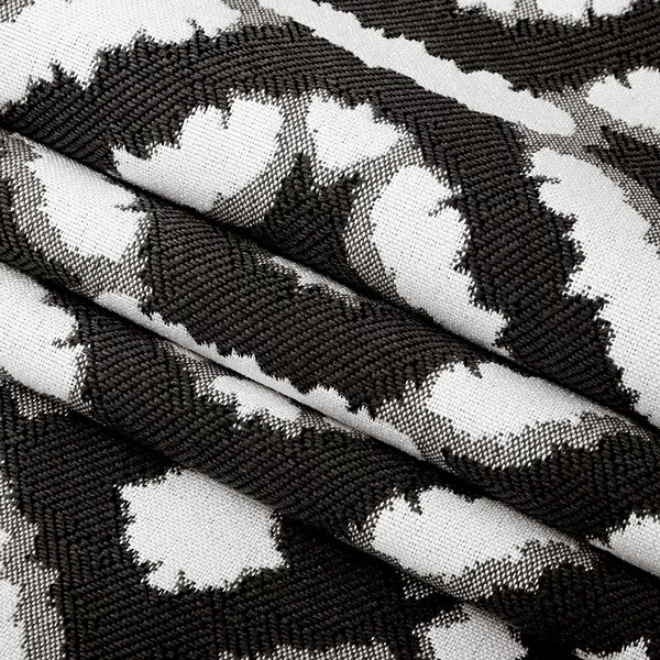 Hilary Farr Outdoor SPF Del Sol Ebony/Ivory 54" Fabric 2 Hilary Farr Outdoor SPF Del Sol Ebony/Ivory 54" Fabric - Image 2