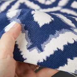 Hilary Farr Outdoor SPF Del Sol Mediterranean Blue 54" Fabric -Textile Store Hilary Farr Outdoor SPF Del Sol Mediterranean Blue 54 Fabric 4