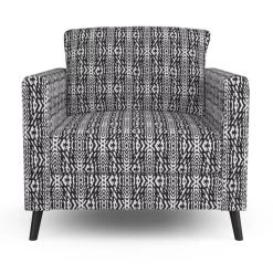 Hilary Farr Outdoor SPF Riff Ebony/Ivory 54" Fabric -Textile Store Hilary Farr Outdoor SPF Riff Ebony Ivory 54 Fabric 901