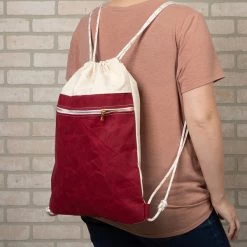 DuraWax™ Light Waxed Canvas Cotton Duck 12 Oz. Red 57" Fabric -Textile Store Light Waxed Canvas Cotton Duck 12 oz Red 57 Fabric 701