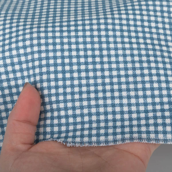 Magnolia Home Madrid Check Ocean 55" Fabric 4 Magnolia Home Madrid Check Ocean 55" Fabric - Image 4