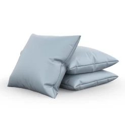 Nauga Soft Blue Fog 54" Vinyl Fabric -Textile Store Nauga Soft Vinyl Blue Fog 54 902