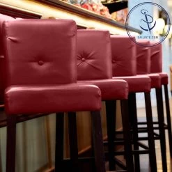 Nauga Soft Tapestry Red 54" Vinyl Fabric -Textile Store Nauga Soft Vinyl Tapestry Red 54 89