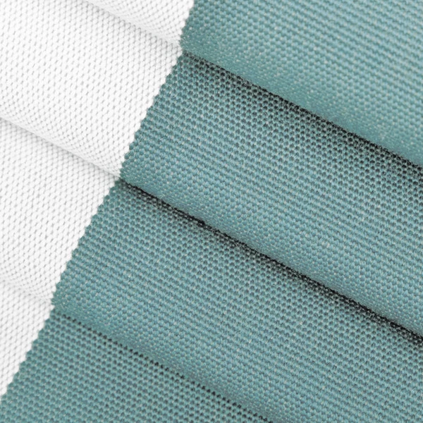 Outdura® Kinzie Aqua 54" Upholstery Fabric (7055) 2 Outdura® Kinzie Aqua 54" Upholstery Fabric (7055) - Image 2