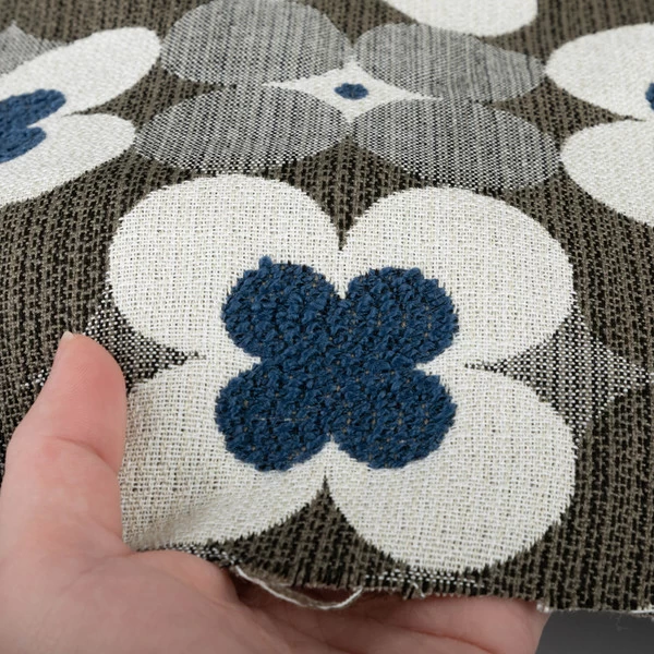 Outdura® Poppy Midnight 54" Upholstery Fabric (7500) 3 Outdura® Poppy Midnight 54" Upholstery Fabric (7500) - Image 3