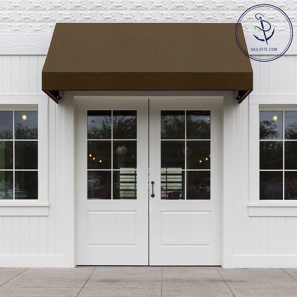 Sunbrella® Marine Grade 4618-0000 Walnut Brown Tweed 46" Fabric 5 Sunbrella® Marine Grade 4618-0000 Walnut Brown Tweed 46" Fabric - Image 5