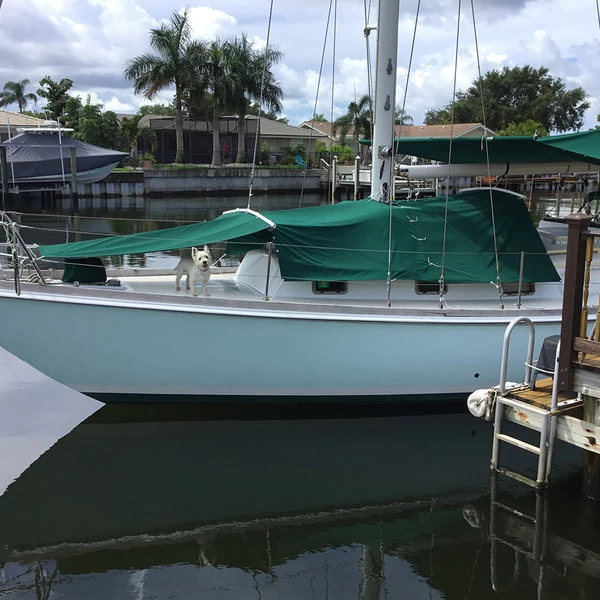 Sunbrella® Marine Grade 4637-0000 Forest Green 46" Fabric 4 Sunbrella® Marine Grade 4637-0000 Forest Green 46" Fabric - Image 4