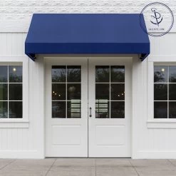 Sunbrella® Marine Grade 4653-0000 Mediterranean Blue Tweed 46" Fabric -Textile Store Sunbrella 4653 0000 Mediterranean Tweed 46 707