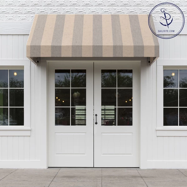 Sunbrella® Awning Stripe 4766-0000 Era Ash 46" Fabric 5 Sunbrella® Awning Stripe 4766-0000 Era Ash 46" Fabric - Image 5