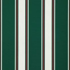 Sunbrella® Awning Stripe 4790-0000 Forest Green Fancy 46" Fabric
