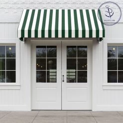 Sunbrella® Awning Stripe 4806-0000 Beaufort Forest Green/Natural 6 Bar 46" Fabric 10 Sunbrella® Awning Stripe 4806-0000 Beaufort Forest Green/Natural 6 Bar 46" Fabric -Textile Store Sunbrella 4806 0000 Forest Green Natural 6 Bar 46 707