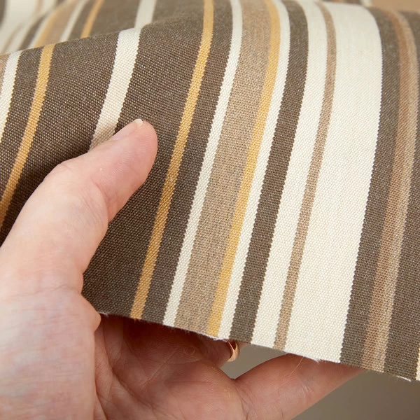 Sunbrella® Awning Stripe 4817-0000 Westfield Mushroom 46" Fabric 4 Sunbrella® Awning Stripe 4817-0000 Westfield Mushroom 46" Fabric - Image 4