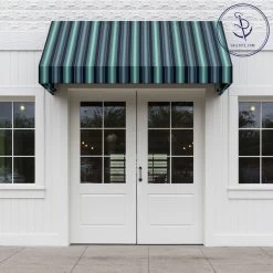 Sunbrella® Awning Stripe 4884-0000 Saxon Cascade 46" Fabric -Textile Store Sunbrella 4884 0000 Saxon Cascade 46 Awning Stripe Fabric 707