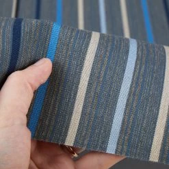 Sunbrella® Awning Stripe 4895-0000 Motive Denim 46" Fabric -Textile Store Sunbrella 4895 0000 Motive Denim 46 Awning Stripe Fabric 4