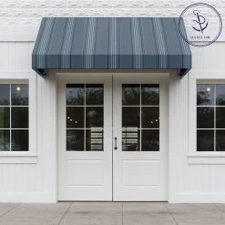 Sunbrella® Awning Stripe 4895-0000 Motive Denim 46" Fabric -Textile Store Sunbrella 4895 0000 Motive Denim 46 Awning Stripe Fabric 707