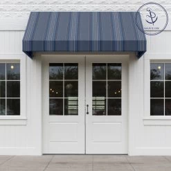 Sunbrella® Awning Stripe 4895-0000 Motive Denim 46" Fabric -Textile Store Sunbrella 4895 0000 Motive Denim 46 Awning Stripe Fabric 72