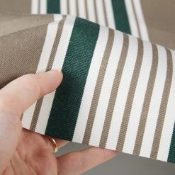 Sunbrella® Awning Stripe 4907-0000 Taupe 5 Bar Stripe 46" Fabric -Textile Store Sunbrella 4907 0000 Taupe 5 Bar Stripe 46 Signature Series Awning Stripe 4