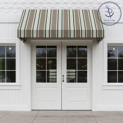 Sunbrella® Awning Stripe 4907-0000 Taupe 5 Bar Stripe 46" Fabric -Textile Store Sunbrella 4907 0000 Taupe 5 Bar Stripe 46 Signature Series Awning Stripe 72