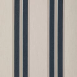 Sunbrella® Awning Stripe 4916-0000 Navy/Taupe Fancy 46" Fabric