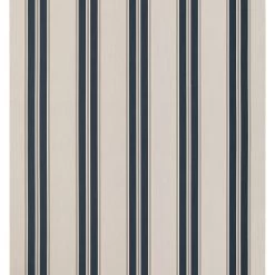 Sunbrella® Awning Stripe 4916-0000 Navy/Taupe Fancy 46" Fabric -Textile Store Sunbrella 4916 0000 Navy Taupe Fancy 46 Signature Series Awning Stripe 3