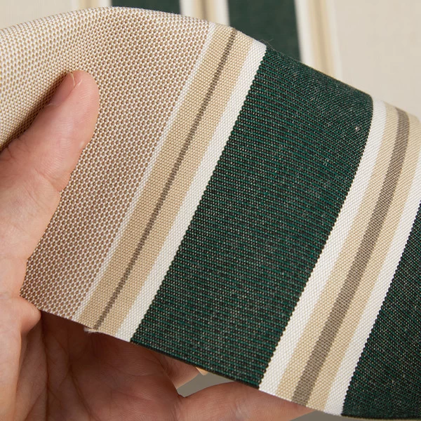 Sunbrella® Awning Stripe 4923-0000 Black Forest Fancy 46" Fabric 4 Sunbrella® Awning Stripe 4923-0000 Black Forest Fancy 46" Fabric - Image 4