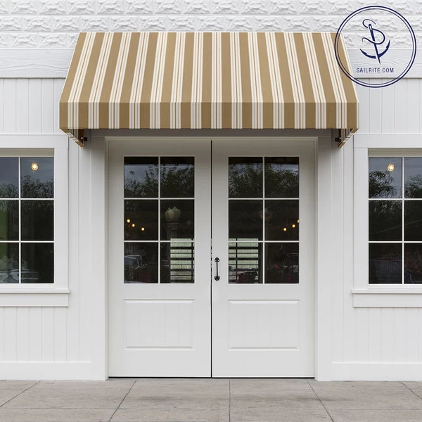 Sunbrella® Awning Stripe 4954-0000 Heather Beige Classic 46" Fabric 5 Sunbrella® Awning Stripe 4954-0000 Heather Beige Classic 46" Fabric - Image 5