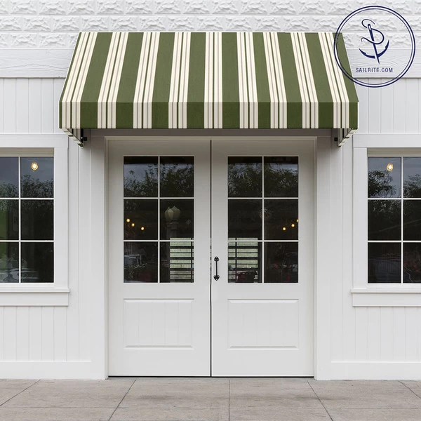 Sunbrella® Awning Stripe 4955-0000 Fern Classic 46" Fabric 5 Sunbrella® Awning Stripe 4955-0000 Fern Classic 46" Fabric - Image 5