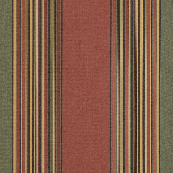 Sunbrella® Awning Stripe 4969-0000 Henna Fern Vintage 46" Fabric 1 Sunbrella® Awning Stripe 4969-0000 Henna Fern Vintage 46" Fabric