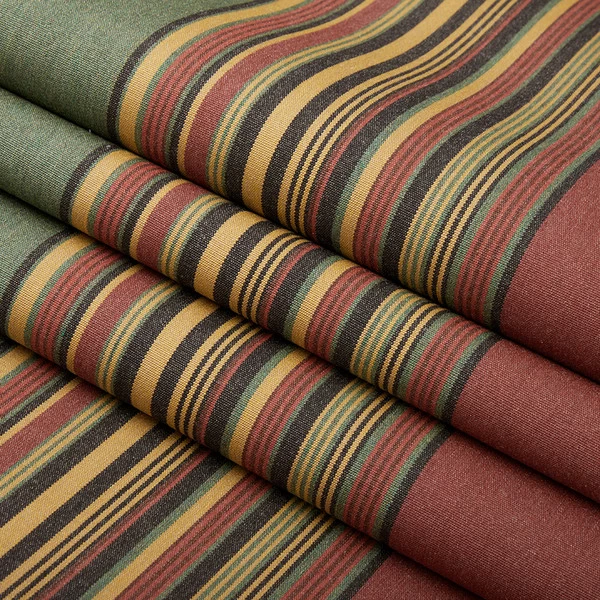 Sunbrella® Awning Stripe 4969-0000 Henna Fern Vintage 46" Fabric 2 Sunbrella® Awning Stripe 4969-0000 Henna Fern Vintage 46" Fabric - Image 2