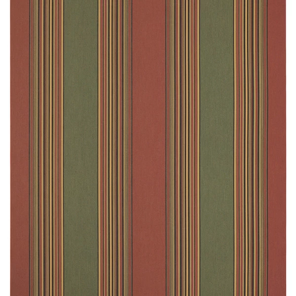 Sunbrella® Awning Stripe 4969-0000 Henna Fern Vintage 46" Fabric 3 Sunbrella® Awning Stripe 4969-0000 Henna Fern Vintage 46" Fabric - Image 3