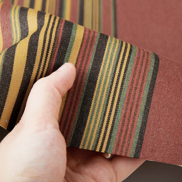 Sunbrella® Awning Stripe 4969-0000 Henna Fern Vintage 46" Fabric 4 Sunbrella® Awning Stripe 4969-0000 Henna Fern Vintage 46" Fabric - Image 4