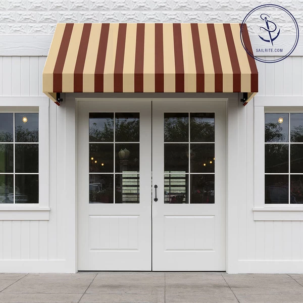 Sunbrella® Awning Stripe 4985-0000 Havelock Brick 46" Fabric 5 Sunbrella® Awning Stripe 4985-0000 Havelock Brick 46" Fabric - Image 5