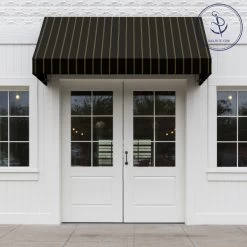 Sunbrella® Awning Stripe 4988-0000 Cooper Black 46" Fabric -Textile Store Sunbrella 4988 0000 Cooper Black 46 72