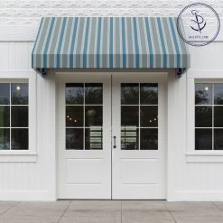 Sunbrella® Awning Stripe 4992-0000 Baycrest Sky 46" Fabric -Textile Store Sunbrella 4992 0000 Baycrest Sky Awning Stripe 46 707