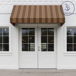 Sunbrella® Awning Stripe 4994-0000 Eastridge Cocoa 46" Fabric -Textile Store Sunbrella 4994 0000 Eastridge Cocoa 46 Signature Series Awning Stripe 72