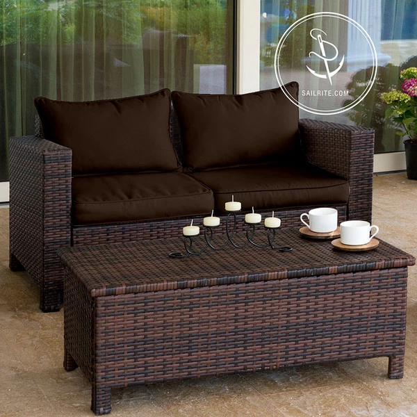 Sunbrella® 5432-0000 Canvas Bay Brown 54" Upholstery Fabric 6 Sunbrella® 5432-0000 Canvas Bay Brown 54" Upholstery Fabric - Image 6